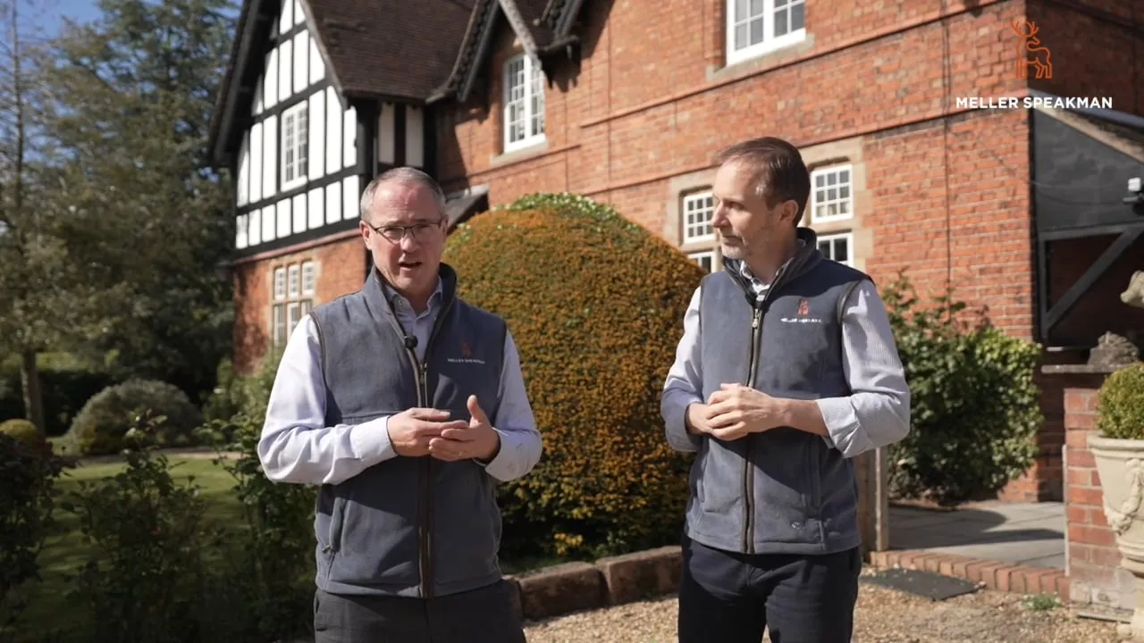 Meller Speakman presenters outside Bridge House Farm.